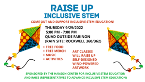 Poster for the RAISE Up: Inclusive STEM event