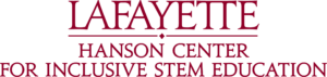 Text logo: Lafayette Hanson Center for Inclusive STEM Education